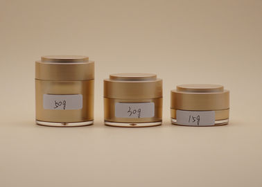 Złote pojemniki kosmetyczne do natryskiwania UV 15g Sitodruk jedwabny
