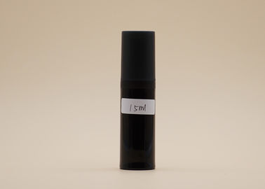 Butelka z natryskiem hydrodynamicznym PP z tworzywa sztucznego, czarne butelki z pompką bezpowietrzną 15 ml