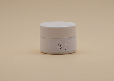 15g pojemniki na kosmetyki kremowe, słoiki do twarzy z białego szkła ceramicznego PETG zakrętka