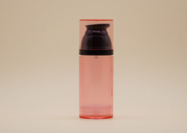 Jasne czerwone butelki z dozownikiem Airless Czarna pompa 30 ml 50 ml 80 ml Pojemność opcjonalna