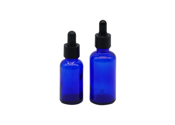 ISO9001 15 ml kobaltowe niebieskie butelki z zakraplaczem do nalewek ze szkła łuskanego
