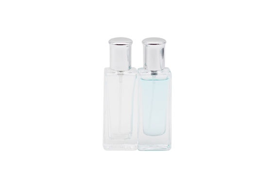 50 ml przezroczystego kwadratowego prostokąta w kształcie pustych szklanych butelek perfum