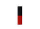 Kwadratowe tubki z balsamem do ust Żebrowana aluminiowa tuba z magnesem w kolorze czarnym i czerwonym