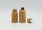 30ml cylindryczna butelka z zakraplaczem bambusa do higieny osobistej