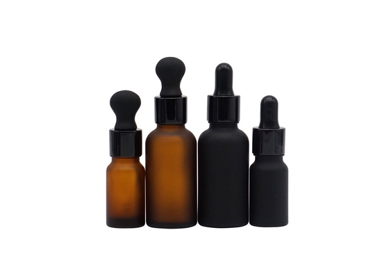 Matowa pusta 30 ml 100 ml Butelka olejku eterycznego Ciemny kolor Kosmetyczny zakraplacz