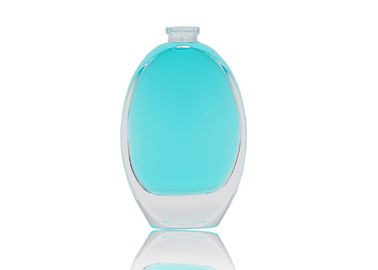 Puste butelki perfum w kształcie kropli 100 ml ze srebrnym aluminiowym kołnierzem pompy perfum i nasadką