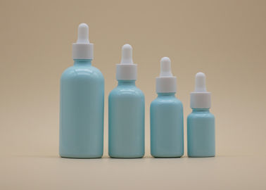 Niebieskie butelki z zakraplaczem olejku eterycznego Biała butelka ceramiczna do higieny osobistej