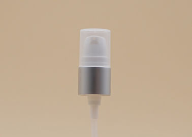 18mm kosmetyczne pompy do zabiegów Matt Silver Closure Biały PP Half Cap