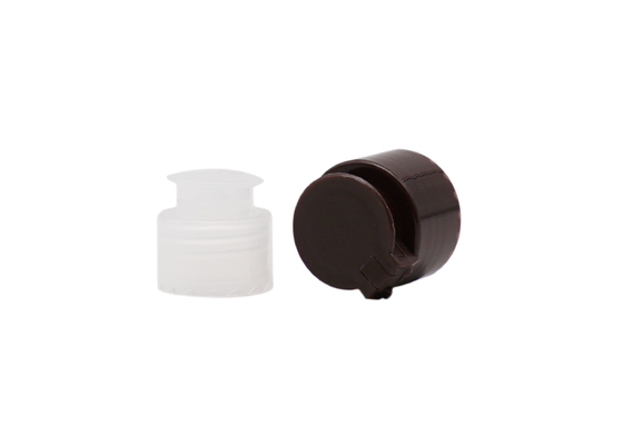 Kosmetyki na szyję 28 mm Plastikowa śruba Flip Top Cap Solidne opakowanie