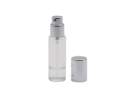 Perfumy kosmetyczne 3 ml Tester cylindra Szklana butelka z rozpylaczem z aluminiowym opryskiwaczem