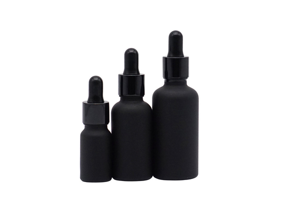 Matowa pusta 30 ml 100 ml Butelka olejku eterycznego Ciemny kolor Kosmetyczny zakraplacz