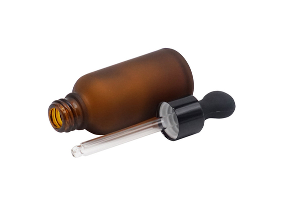 Matowa pusta 30 ml 100 ml Butelka olejku eterycznego Ciemny kolor Kosmetyczny zakraplacz