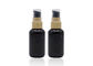 Solid Black 30 ml Plastikowe butelki z rozpylaczem wielokrotnego użytku Butelki plastikowe PET Okrągłe ramię