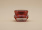 Red Diamond Shape Puste doniczki kosmetyczne ABS Plastikowa nasadka OEM Design dostępny