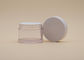 30 ml cylindryczne okrągłe mleczne pojemniki z kremem kosmetycznym Białe przezroczyste ciało PETG z pokrywką