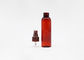 50 ml pustego cylindra plastikowa przezroczysta ciemnoczerwona drobna mgła kosmetyczna butelka z rozpylaczem