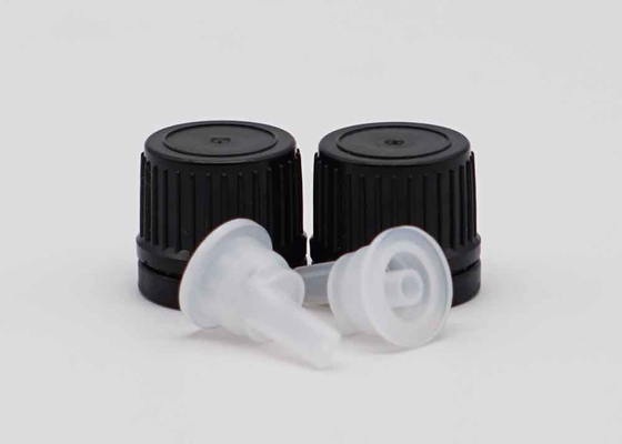 18 mm 20 mm czarny plastikowy, nieprzekraczalny, śrubkowy pokrywka do butelek
