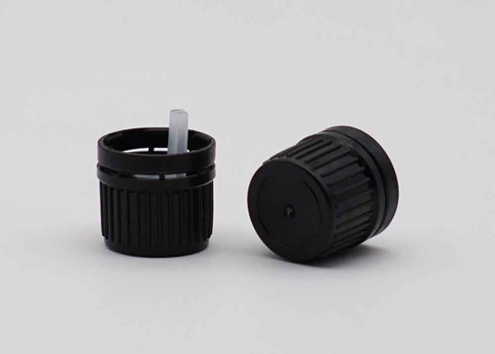 18 mm 20 mm czarny plastikowy, nieprzekraczalny, śrubkowy pokrywka do butelek