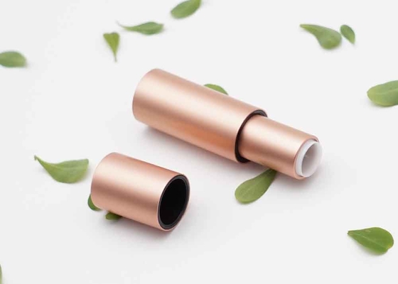 Cylinder Rose Gold 3,5 g tubka do szminki Aluminiowy magnetyczny pojemnik kosmetyczny