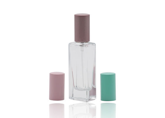 15 ml kosmetyczna butelka z rozpylaczem, gruba ścianka Pusta szklana butelka perfum z kolorową zakrętką
