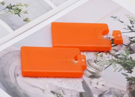 Rozpylacz perfum 20 ml plastikowa butelka z drobną mgiełką w kolorze pomarańczowym przezroczystym