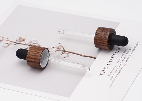 Szklany zakraplacz do pipet o różnych długościach Bambusowe zakraplacze do butelek